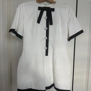 White & Black Romper